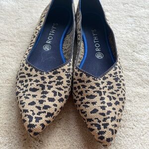 Rothy’s Animal Print Cheetah Pointed Ballet Flats Size 10.5